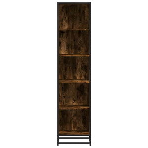 vidaXL Book Cabinet Smoked Oak 40x35x170.5 cm Engineered Wood