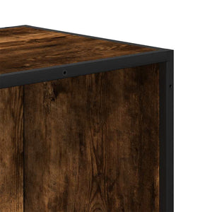 vidaXL Book Cabinet Smoked Oak 40x35x170.5 cm Engineered Wood