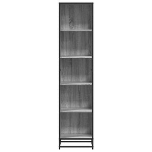 vidaXL Book Cabinet Grey Sonoma 40x35x170.5 cm Engineered Wood