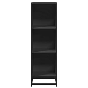 vidaXL Book Cabinet Black 33.5x33x107.5 cm Engineered Wood