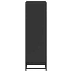 vidaXL Book Cabinet Black 33.5x33x107.5 cm Engineered Wood