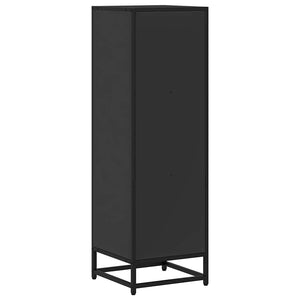 vidaXL Book Cabinet Black 33.5x33x107.5 cm Engineered Wood