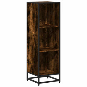 vidaXL Book Cabinet Smoked Oak 33.5x33x107.5 cm Engineered Wood