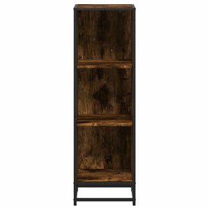 vidaXL Book Cabinet Smoked Oak 33.5x33x107.5 cm Engineered Wood