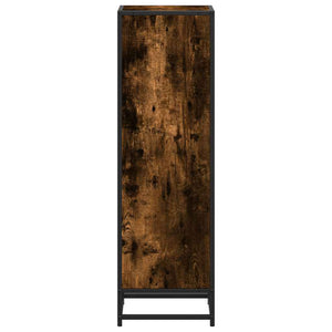 vidaXL Book Cabinet Smoked Oak 33.5x33x107.5 cm Engineered Wood