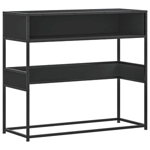 vidaXL Console Table Black 90x35x80 cm Engineered Wood