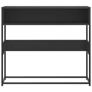 vidaXL Console Table Black 90x35x80 cm Engineered Wood