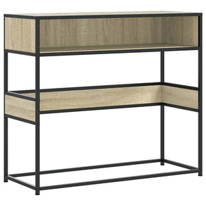 vidaXL Console Table Sonoma Oak 90x35x80 cm Engineered Wood