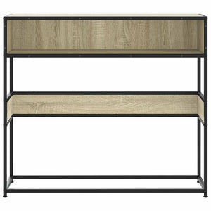 vidaXL Console Table Sonoma Oak 90x35x80 cm Engineered Wood