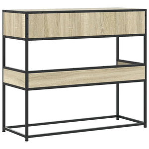 vidaXL Console Table Sonoma Oak 90x35x80 cm Engineered Wood