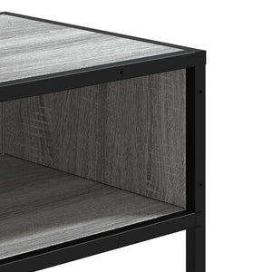 vidaXL Console Table Grey Sonoma 90x35x80 cm Engineered Wood