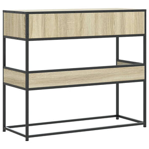 vidaXL Console Table Sonoma Oak 90x35x80 cm Engineered Wood