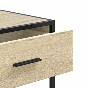 vidaXL Console Table Sonoma Oak 90x35x80 cm Engineered Wood