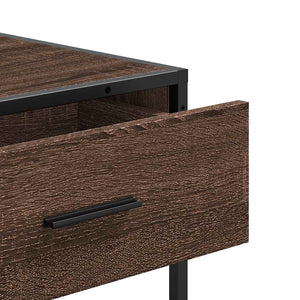 vidaXL Console Table Brown Oak 90x35x80 cm Engineered Wood