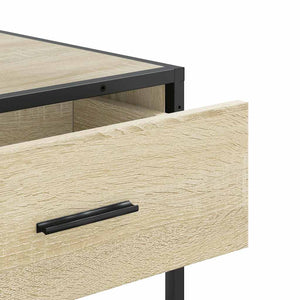 vidaXL Console Table Sonoma Oak 90x35x80 cm Engineered Wood