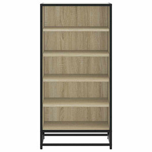 vidaXL Shoe Rack Sonoma Oak 48x38x97.5 cm Engineered Wood