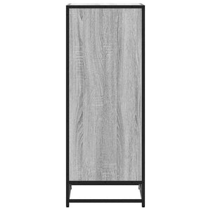 vidaXL Shoe Rack Grey Sonoma 48x38x97.5 cm Engineered Wood