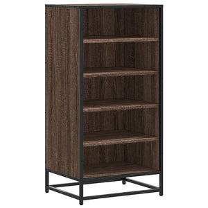 vidaXL Shoe Rack Brown Oak 48x38x97.5 cm Engineered Wood