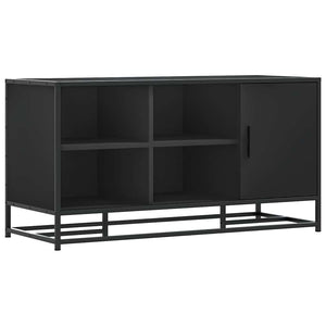 vidaXL Shoe Bench Black 100x40x53.5 cm Engineered Wood and Metal