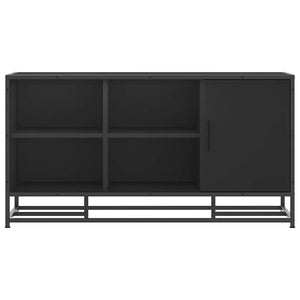 vidaXL Shoe Bench Black 100x40x53.5 cm Engineered Wood and Metal