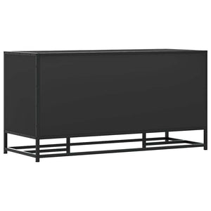 vidaXL Shoe Bench Black 100x40x53.5 cm Engineered Wood and Metal