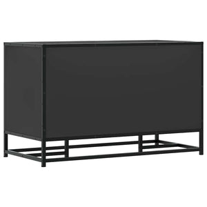 vidaXL Shoe Bench Black 84x40x53.5 cm Engineered Wood and Metal