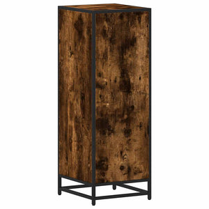 vidaXL Bathroom Cabinet Smoked Oak 35x37.5x100 cm Engineered Wood