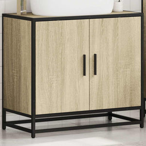 vidaXL Bathroom Sink Cabinet Sonoma Oak 65x33x60 cm Engineered Wood