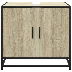 vidaXL Bathroom Sink Cabinet Sonoma Oak 65x33x60 cm Engineered Wood