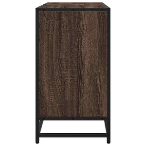 vidaXL Bathroom Sink Cabinet Brown Oak 65x33x60 cm Engineered Wood