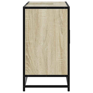 vidaXL Bathroom Sink Cabinet Sonoma Oak 80x33x60 cm Engineered Wood