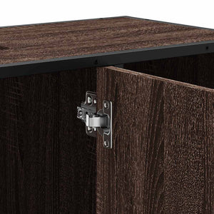 vidaXL Bathroom Sink Cabinet Brown Oak 80x33x60 cm Engineered Wood