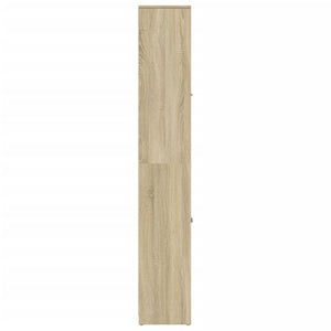 vidaXL Bathroom Cabinet Sonoma Oak 30x30x183.5 cm Engineered Wood