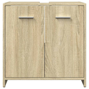 vidaXL Bathroom Sink Cabinet Sonoma Oak 60x33x60 cm Engineered Wood