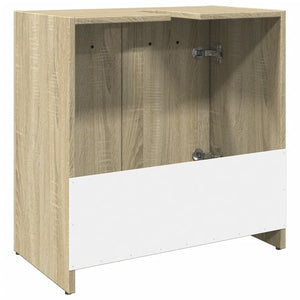 vidaXL Bathroom Sink Cabinet Sonoma Oak 60x33x60 cm Engineered Wood