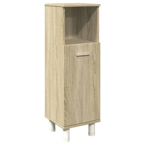 vidaXL Bathroom Cabinet Sonoma Oak 30.5x30x95 cm Engineered Wood