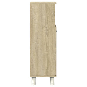 vidaXL Bathroom Cabinet Sonoma Oak 30.5x30x95 cm Engineered Wood