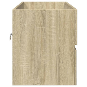 vidaXL Bathroom Sink Cabinet Sonoma Oak 100x38.5x45 cm Engineered Wood