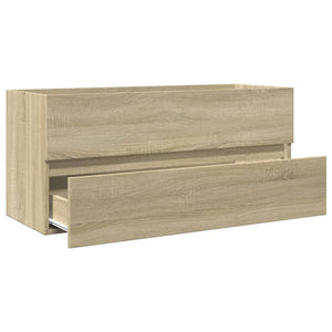 vidaXL Bathroom Sink Cabinet Sonoma Oak 100x38.5x45 cm Engineered Wood