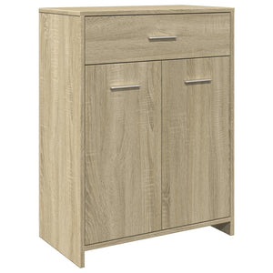 vidaXL Bathroom Cabinet Sonoma Oak 60x33x80 cm Engineered Wood