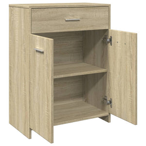 vidaXL Bathroom Cabinet Sonoma Oak 60x33x80 cm Engineered Wood