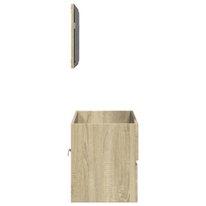 vidaXL Bathroom Cabinet with Mirror Sonoma Oak 80x38.5x45 cm