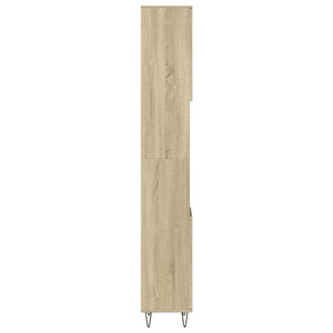 vidaXL Bathroom Cabinet Sonoma Oak 30x30x190cm Engineered Wood