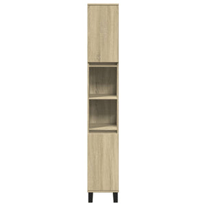 vidaXL Bathroom Cabinet Sonoma Oak 30x30x190cm Engineered Wood