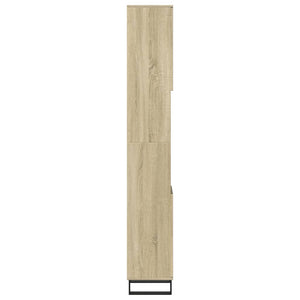 vidaXL Bathroom Cabinet Sonoma Oak 30x30x190cm Engineered Wood