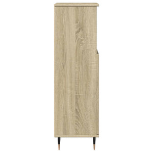 vidaXL Bathroom Cabinet Sonoma Oak 30x30x100 cm Engineered Wood