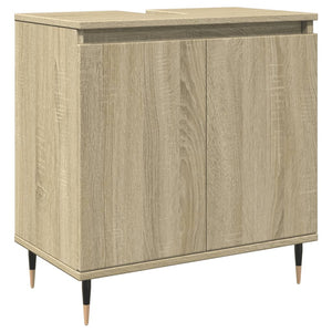 vidaXL Bathroom Cabinet Sonoma Oak 58x33x60 cm Engineered Wood