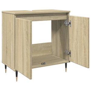 vidaXL Bathroom Cabinet Sonoma Oak 58x33x60 cm Engineered Wood