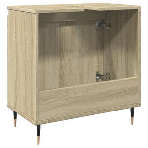 vidaXL Bathroom Cabinet Sonoma Oak 58x33x60 cm Engineered Wood