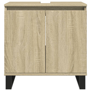 vidaXL Bathroom Cabinet Sonoma Oak 58x33x60 cm Engineered Wood